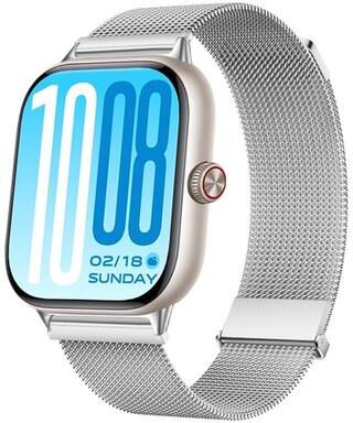 United For Vivo Watch GT 2 IQOO Watch GT 2 Two Section Dual Magnetic Milanese Stainless Steel Watch Band silver