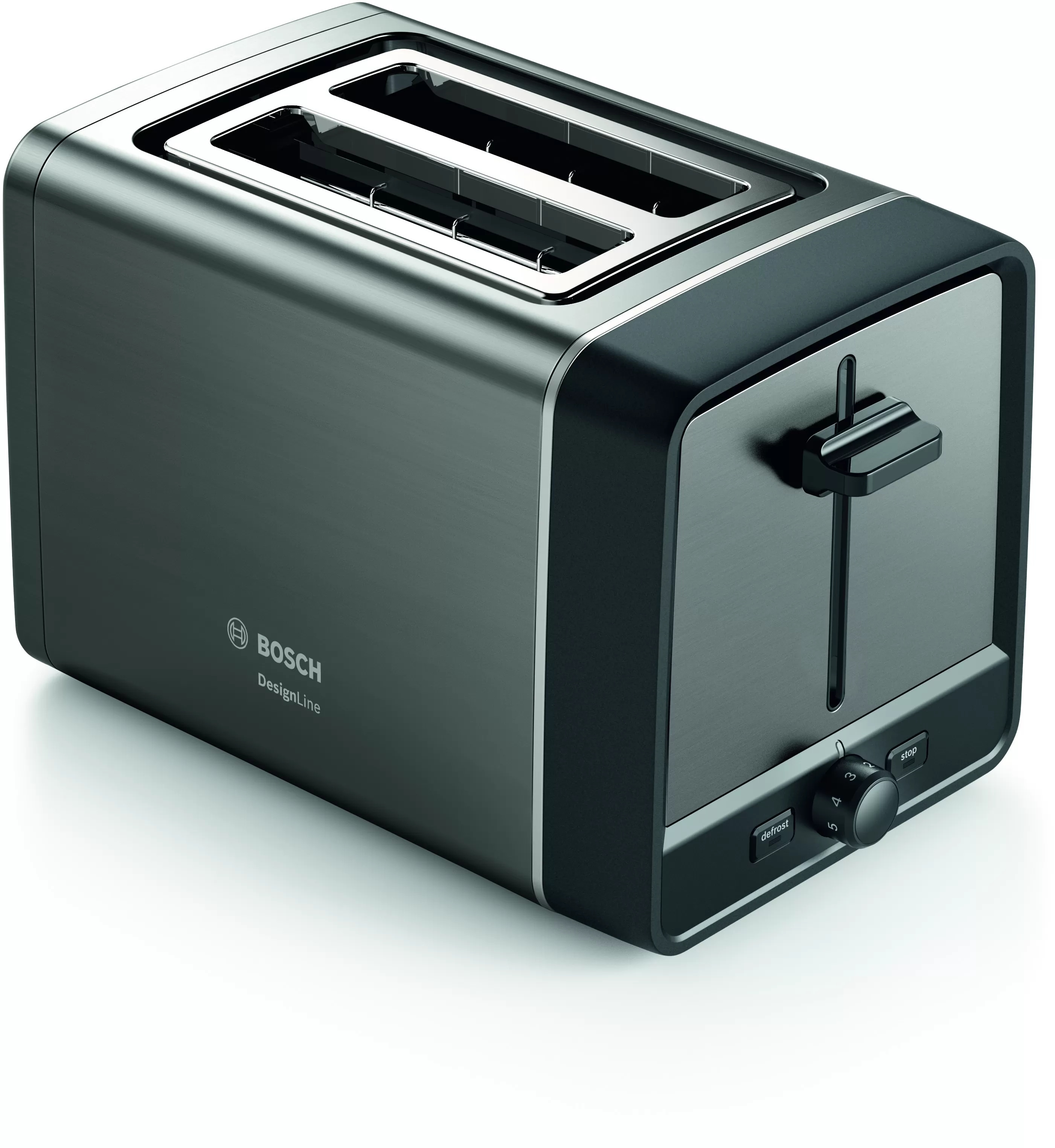 Bosch TAT5P425DE Kompakt Toaster DesignLine grau