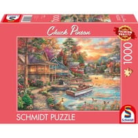 Chuck Pinson: Ufer im Abendgold, Puzzle 1000 Teile