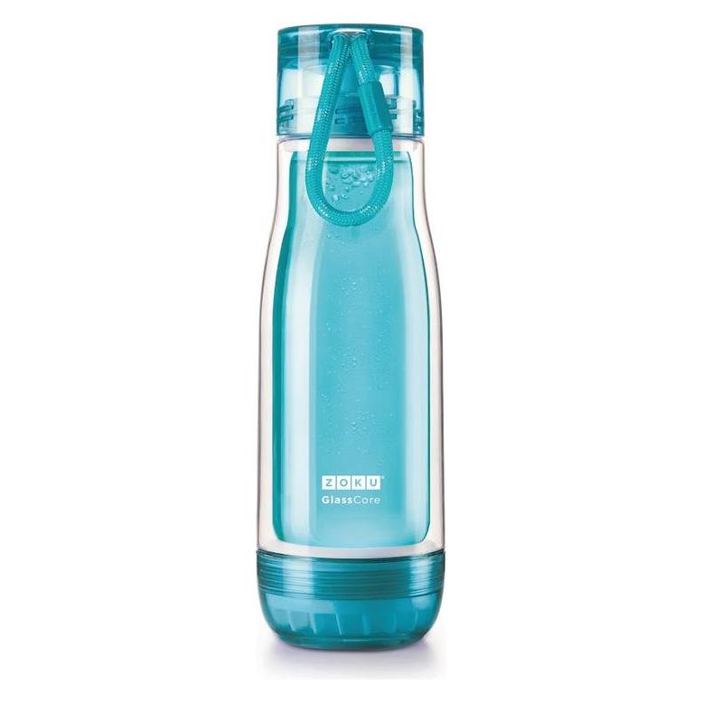 ZOKU Trinkflasche Glass Core 475ml Teal (0.48 l) (815706021026)