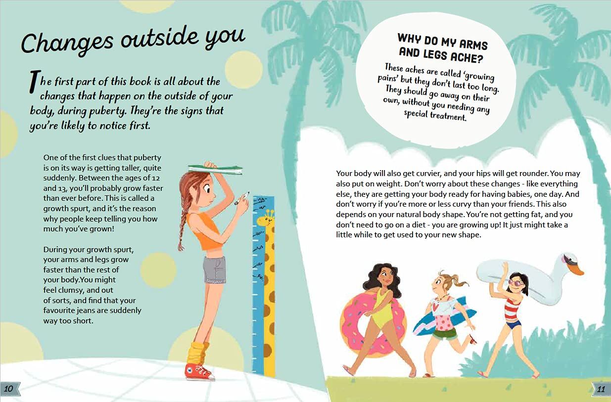 Franklin Watts My Body's Changing: A Girl's Guide to Growing Up by Anita Ganeri - Paperback - Puberty & Periods Guide for Girls Ages 7+