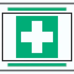 HB-Druck Erste Hilfe Symbol Schild A4 (210x297mm)