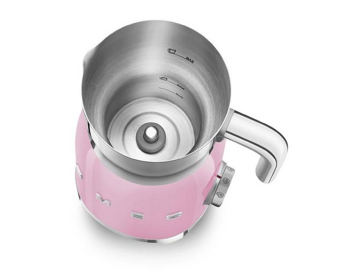 Smeg Milchaufschäumer MFF11PKEU Milchaufschäumer pink, Auto-Abschaltung