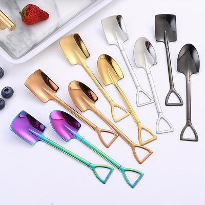 Stainless Steel Shovel Spoon For Coffee, Ice Cream Dessert Scoop, Kitchen Accessories, Wedding Party Stainless Steel Shovel Spoon For Coffee, Ice Cream Dessert Scoop, Kitchen Accessories, Wedding Party