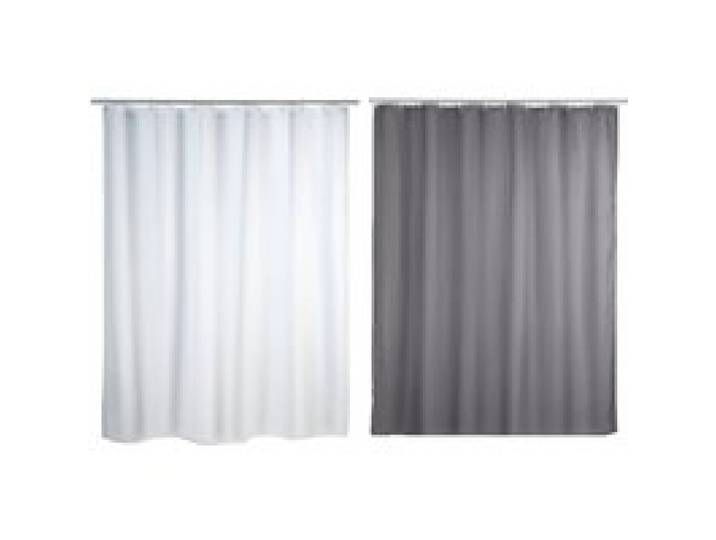 Rideau de douche Wenko, 180 x 200 cm, effet anti-moisissure, imperméable, lavable.