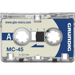 Grundig, Diktiergerät Zubehör, Microkassetten MC45 (3er- Pack)