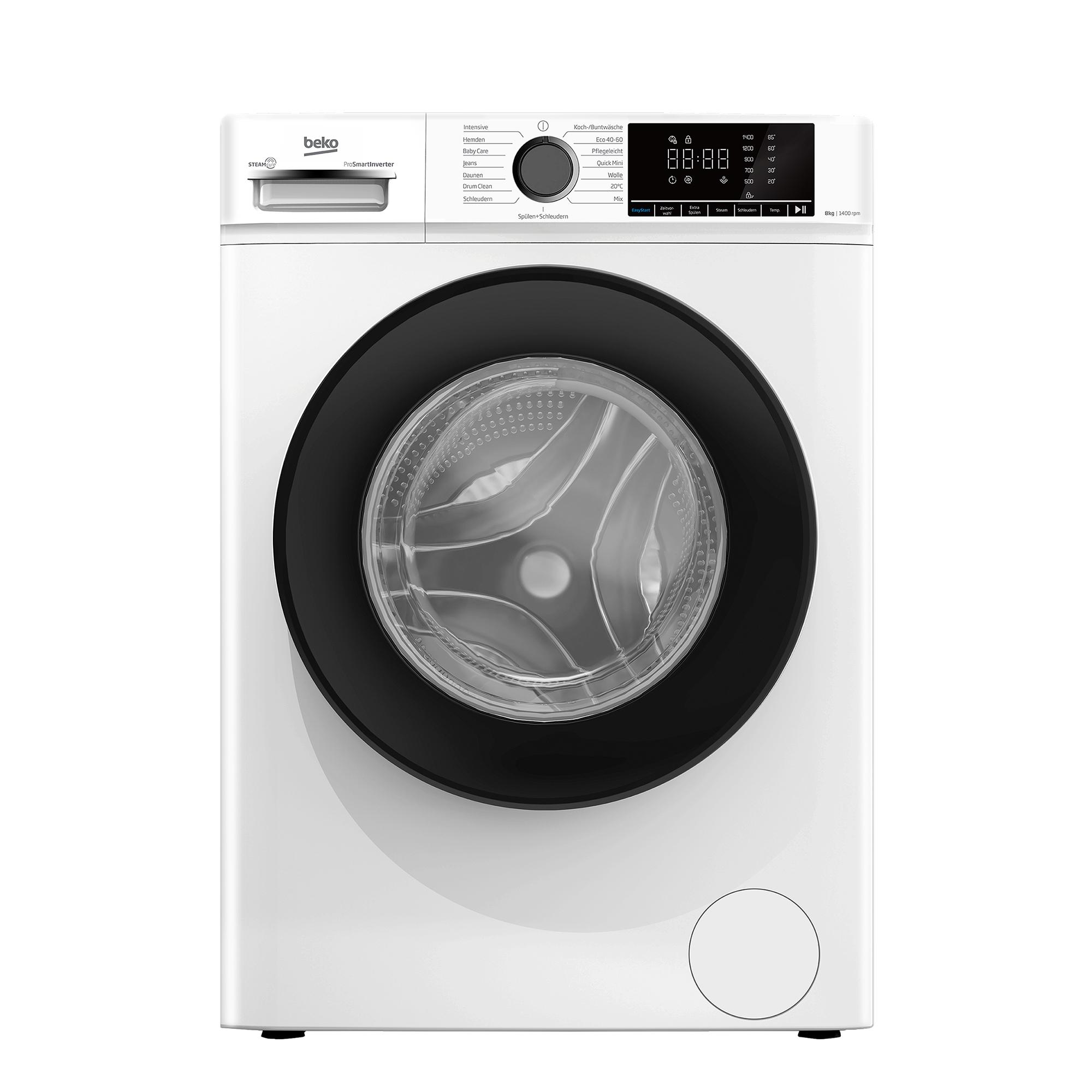 BEKO BM3WFOE841PSA Waschmaschine SteamCure AddXtra ProSmart Inverter Motor