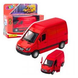 Lean Toys Lean Metall Lieferwagen Rot 1:32 Lichter Sound (67992452)