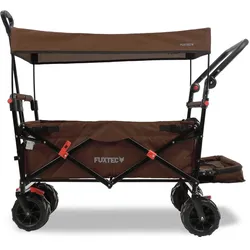 FUXTEC Strand-Bollerwagen FX-CTB800 mit UV-geschütztem Sonnendach,Schiebegriff & Innenraumverlängerung