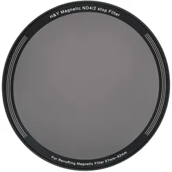 H&Y Magnetfilter ND4 für REVORING 67-82mm (82 mm, ND- / Graufilter), Objektivfilter, Grau
