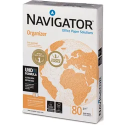 NAVIGATOR Kopierpapier Organizer A4 80g/qm 2-fach gelocht VE=500 Blatt weiß