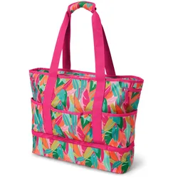 Tchibo - Strandtasche mit Alloverprint - mehrfarbig