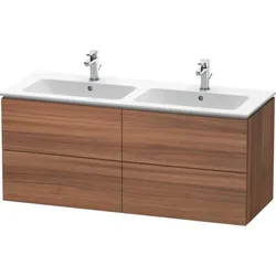 Duravit L-Cube Waschtischunterbau LC625907979 Nussbaum Natur, 129x55x48,1cm, 4 Schubladen
