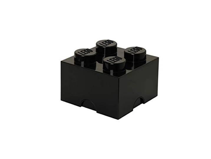 Room Copenhagen RC40031733 Lego Boîte de Rangement 4 Briques Plastique Noir 45 x 35 x 25 cm