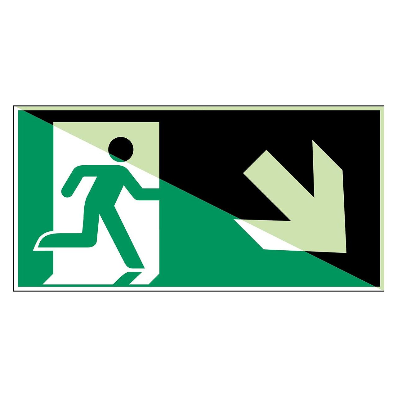 Brady Notausgang (rechts) - ISO 7010 (139256)