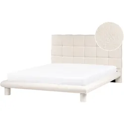 BETT mit Lattenrost 160/200 cm Cremeweiß Cressat