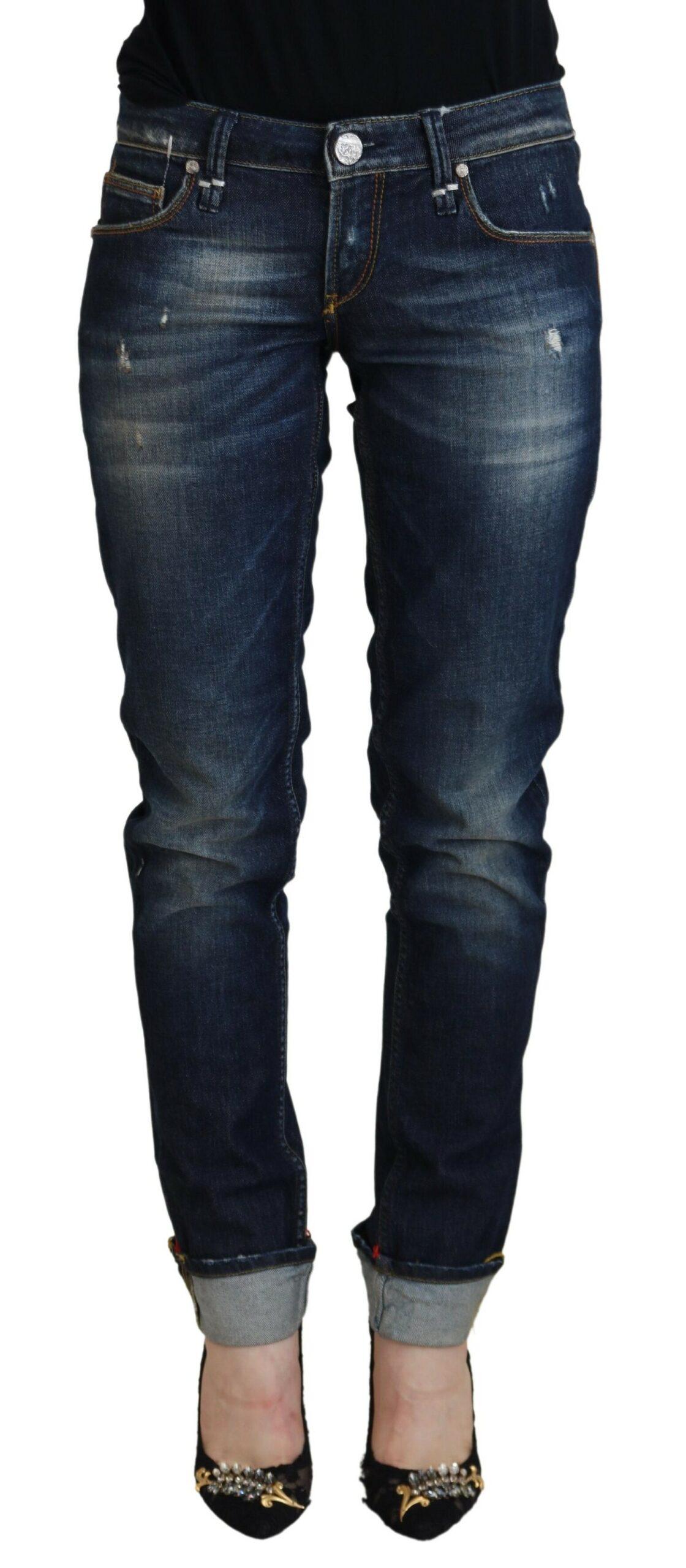 Skinny Jeans mit distressed Details