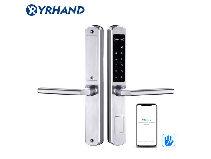 TTLock – serrure coulissante intelligente avec application, serrure de porte électronique WIFI, Bluetooth, clavier numérique, code, carte RFID, serrure sans clé pour hôtel/maison
