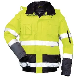 Warnschutz-Pilotenjacke SIEGFRIED, warn-gelb/marine-blau, Größe L - gelb/blau - L