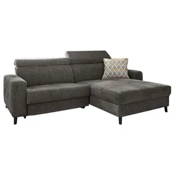 Ecksofa mit Funktion Doppio Stoff Dark Grey