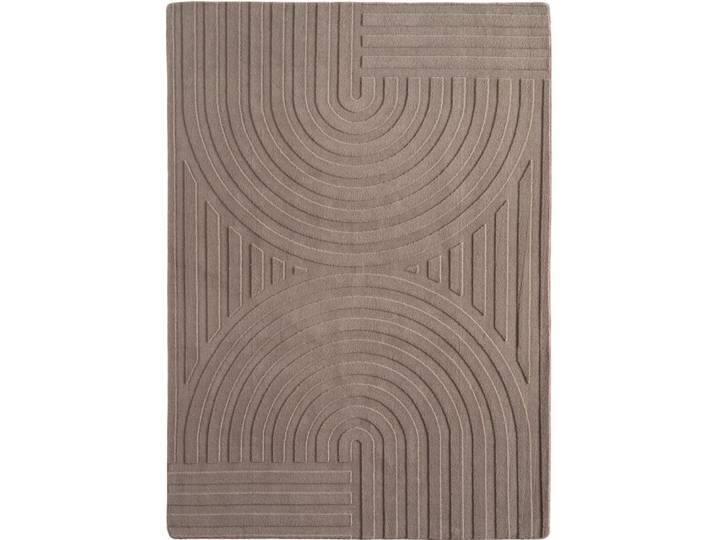 Tapis doux à relief beige 160x230cm