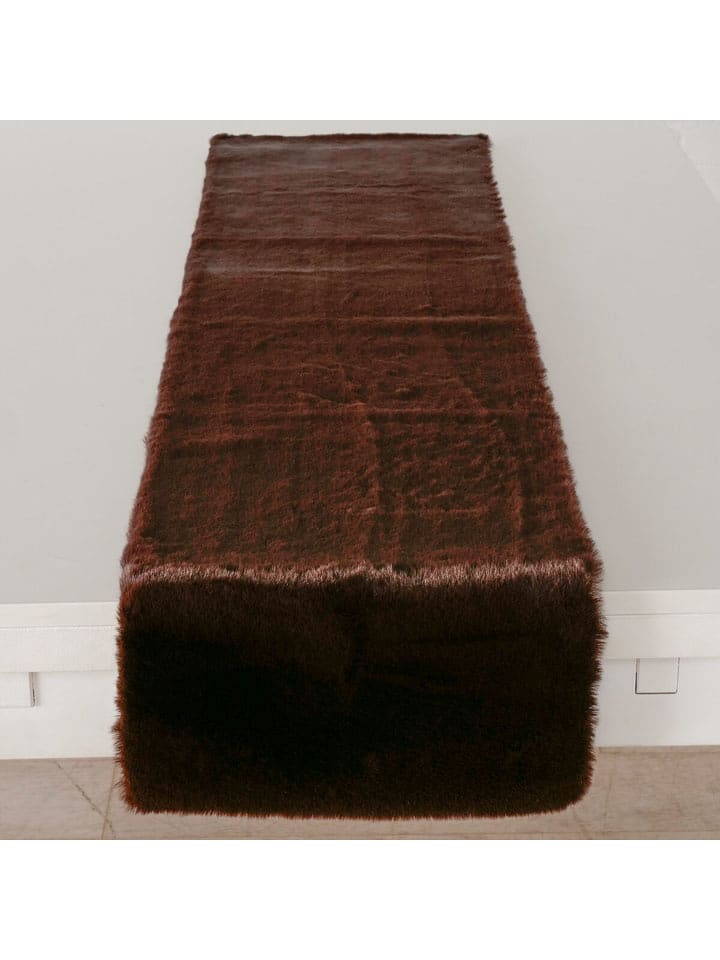 Boltze Tischläufer "Liz" in Dunkelbraun - (L)140 x (B)33 cm - onesize