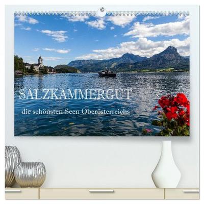 Salzkammergut - Die schönsten Seen Oberösterreichs (hochwertiger Premium Wandkalender 2026 DIN A2 quer), Kunstdruck in Hochglanz