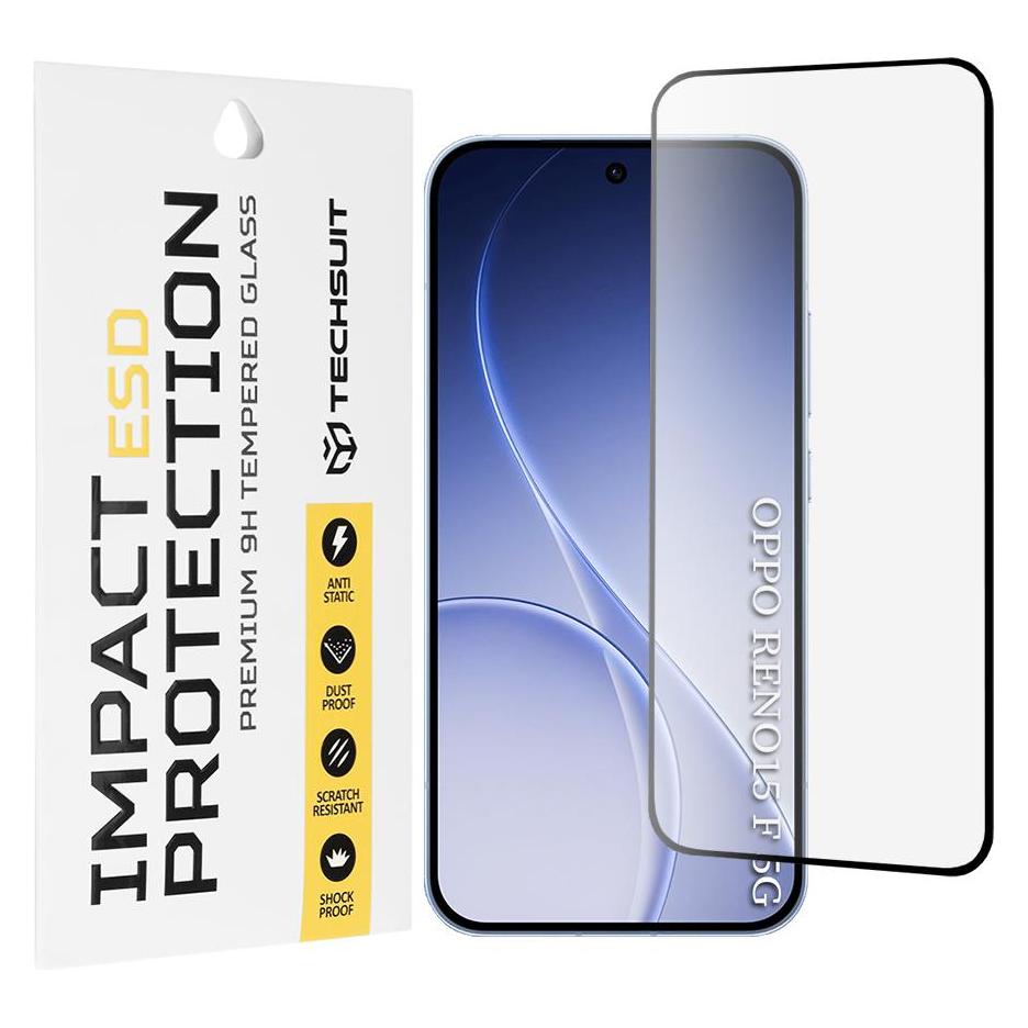 Techsuit - ESD Glass - Oppo Reno15 F - Black (Oppo Reno 15) (70039925)