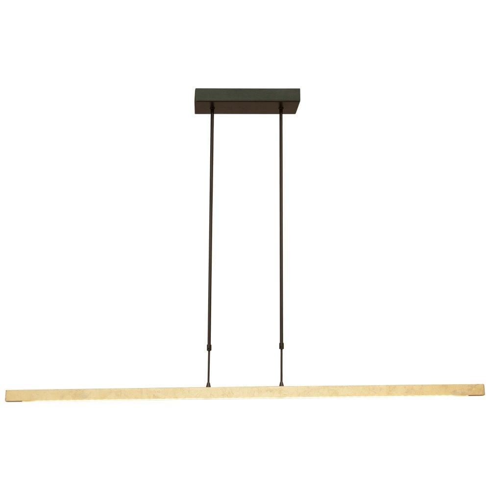 Masterlight Real 3 Hanglamp - Zwart en Goud/Messing - 130 cm