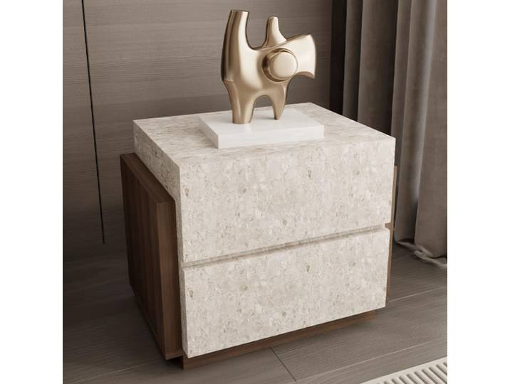 Table De chevet moderne italienne, tiroir De rangement nordique, Table De chevet esthétique De luxe Simple, meubles De chambre à coucher