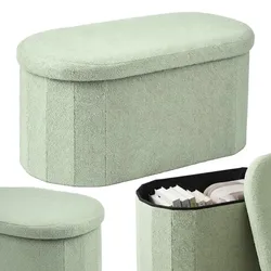 Relaxdays Sitzbank aus Teddystoff Türkis