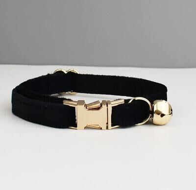 Uplifted Finds Stylish Adjustable Velvet Cat Collar With Bowknot And Free Personalization cat Collar 13 l