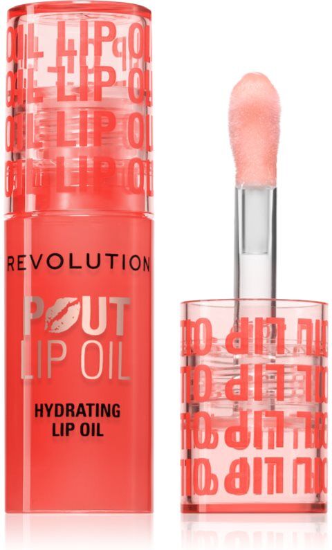 Revolution Pout Lip lip oil with moisturising effect shade Peach 3 ml