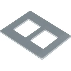 Hager GTVDM052 Montageplatte f. Geräteträger GTVD200/300 Datenmodul 2-fach RJ45 20,1x14,8mm