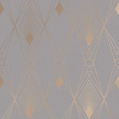 NEXT Deco Geometric Grey Wallpaper
