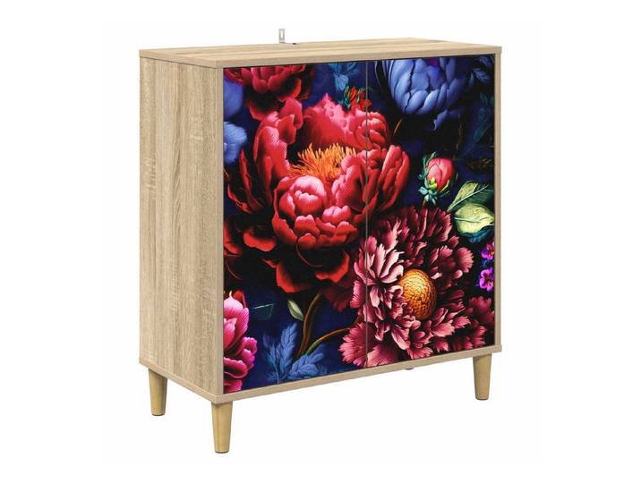 vidaXL Sideboard Sideboard KIEL Sonoma 69 x 33 x 75 cm Holzwerkstoff (1 St)