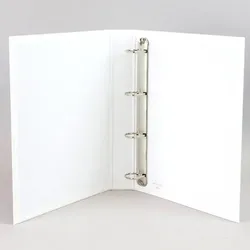 Präsentationsringbuch A4 weiß | 30 mm | Pappe, PP | 4-D-Ring-Mechanik