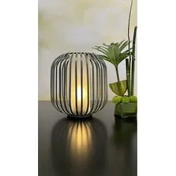 Lampe Atrani LED Metall grau hoch