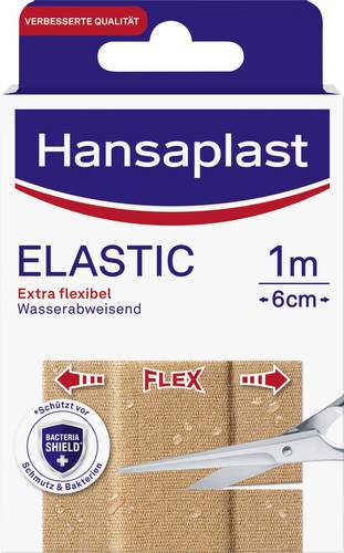 Hansaplast 02607-00000 Heftpflaster Elastic 1m x 6cm 1m