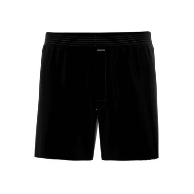 Boxershorts AMMANN "Boxershort Basic Cotton Boxer Short 1er Pack", Herren, Gr. L, schwarz, Obermaterial: 100% Baumwolle CO., Unterhosen