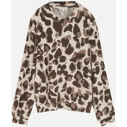 Langarmshirt mit Allover-Print Mehrfarbig M