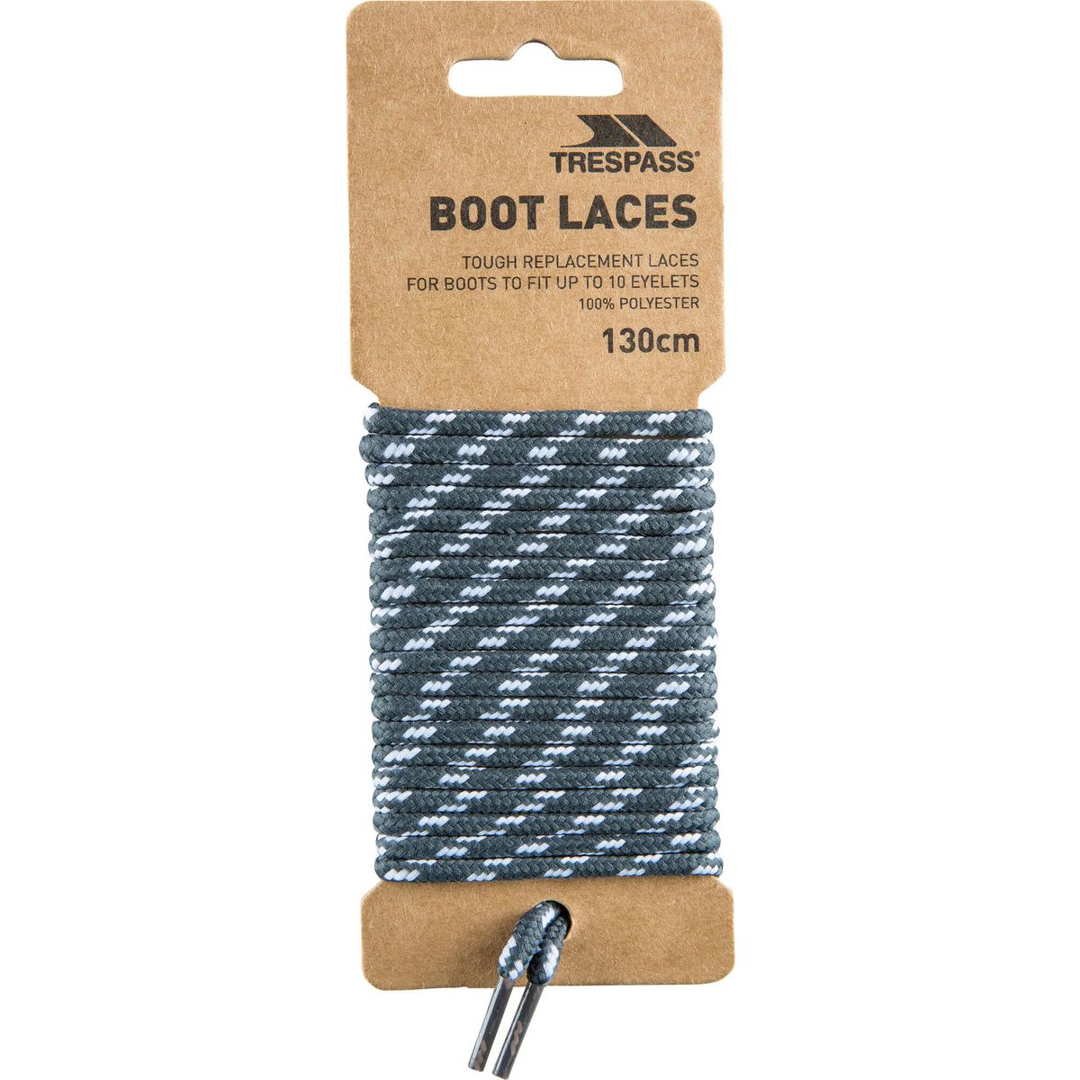 Trespass Laces 130 - Round Laces 130CM grey (GRY) EACH UUACMIN30061_GRY_EACH