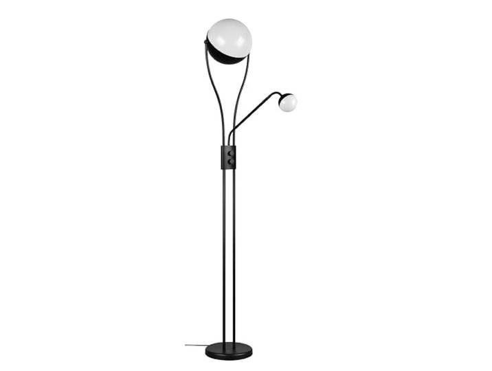 Trio Leuchten LED Stehleuchte Chris 478310232, Metall Schwarz matt, Kunststoff weiß, inkl. 18 Watt LED, dimmbar, Flexarm, getrennt schaltbar