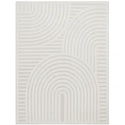 OUTDOORTEPPICH Geometrisch Creme 140 x 200 cm