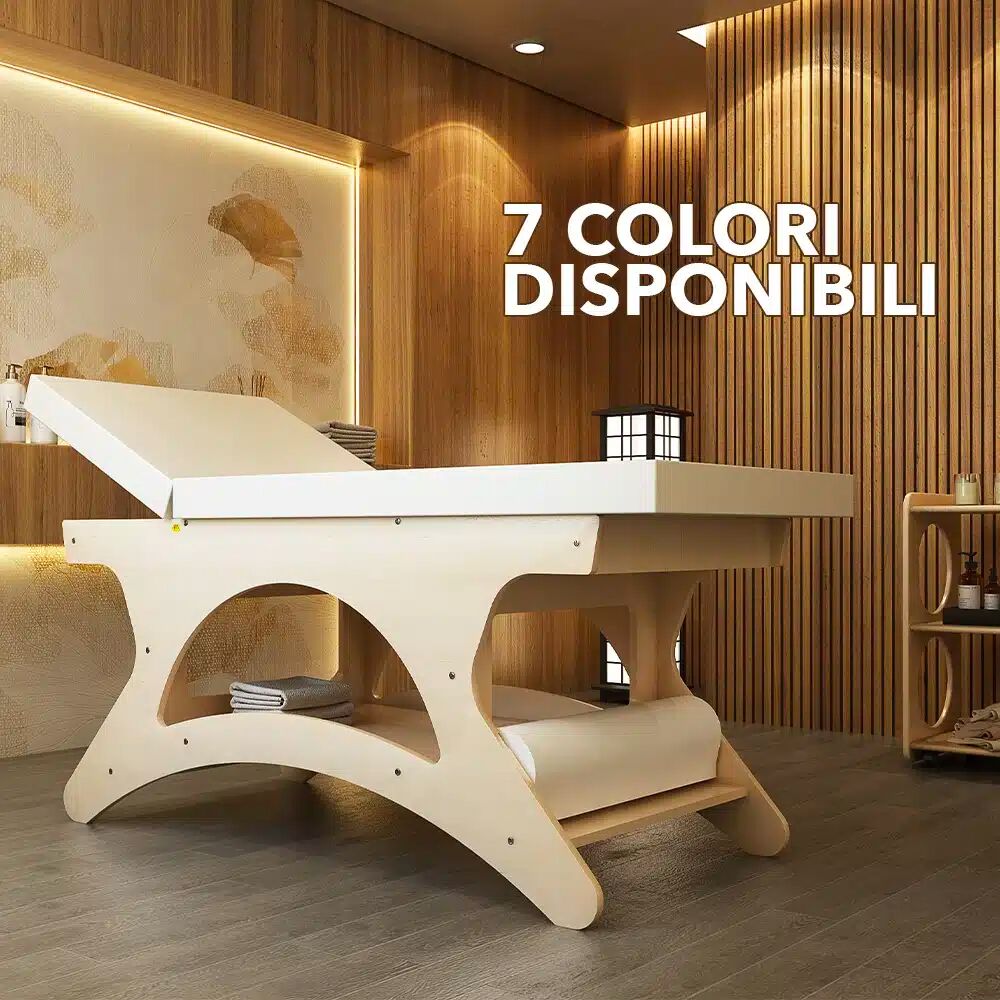 MG Legno Lettino per massaggi ROMA Professionale in Legno Multistrato di Betulla WENGÈ
