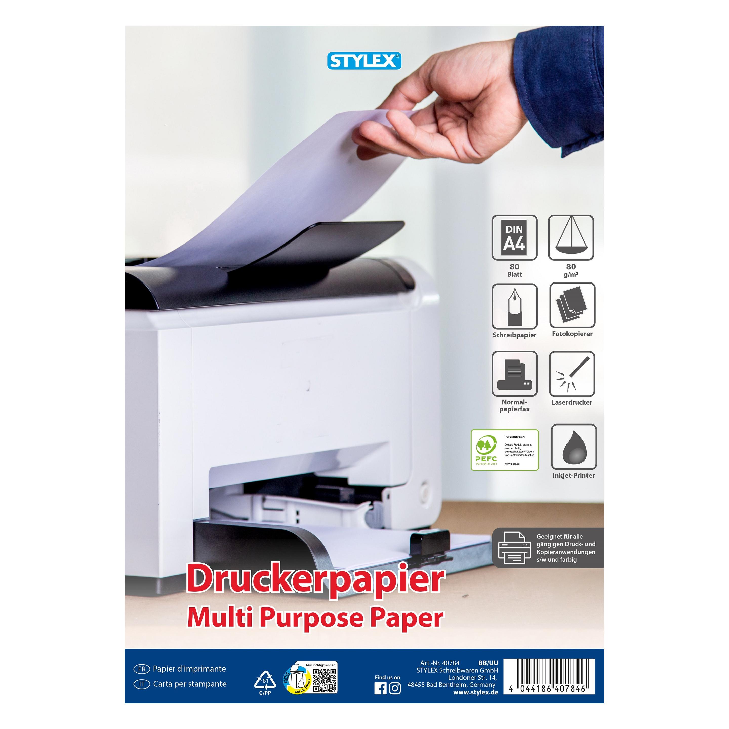 Stylex Druckerpapier (A4, 80 g/m²) (40784)