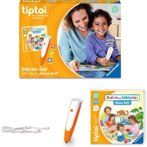 tiptoi Hörstift Ravensburger 00112 Starter-Set, Audio-Stift & Bilderbuch Meine Welt