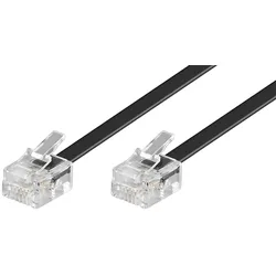 Goobay 50318 Telefonkabel 6 m Schwarz