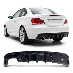 Heckdiffusor Schwarz Hochglanz passend für BMW 1er E82 E88 2007-2013