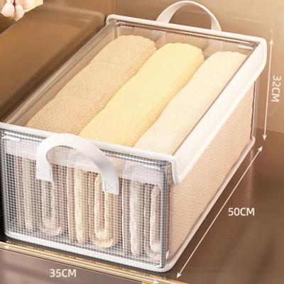Useful Little Things Transparent Foldable Clothes Storage Organizer Bin xl